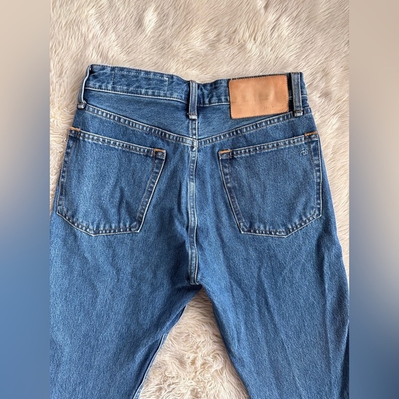 Rag & Bone Alex High Rise Straight Leg Jeans Blue Denim Indigo Wash Size 27 - Picture 12 of 15